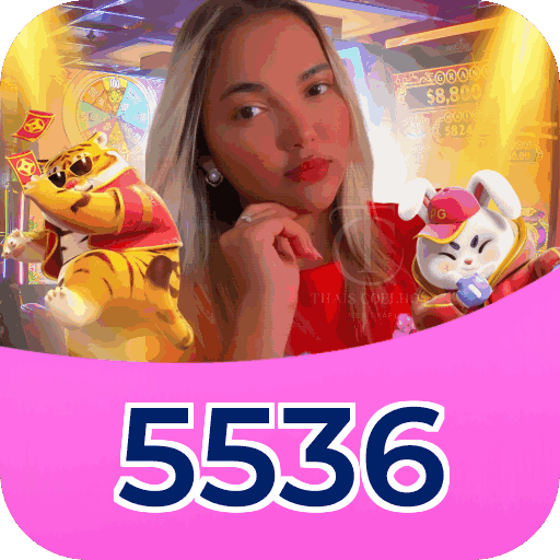Interface do aplicativo 5536 mostrando jogos disponíveis no iOS e Android